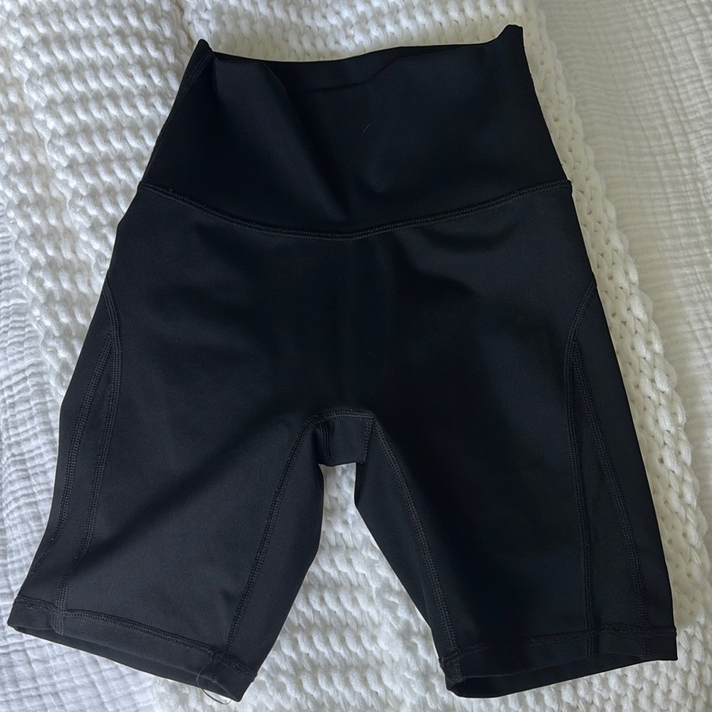 Women's Black High-Waisted Shorts